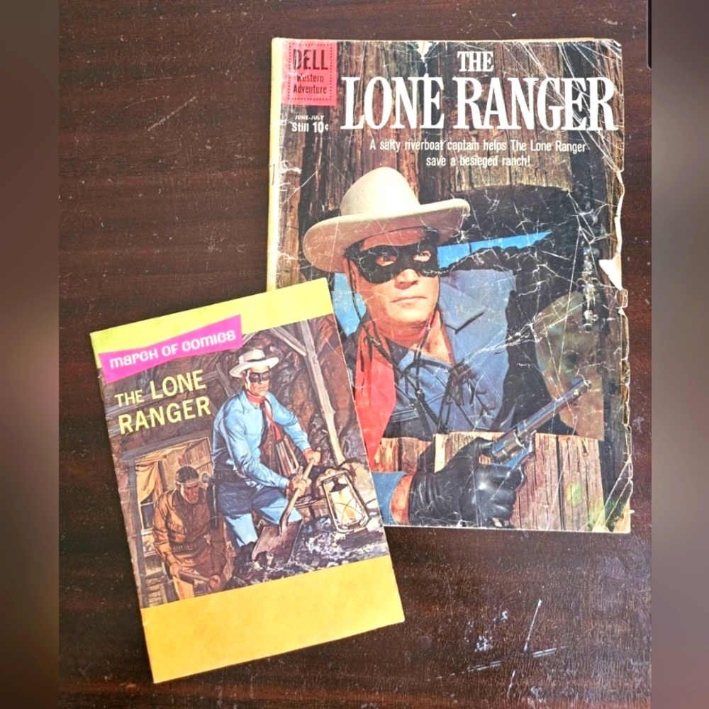 The Lone Ranger Comic Lot. 1960/69. Dell, Western Publishing Company. 2 Comics.